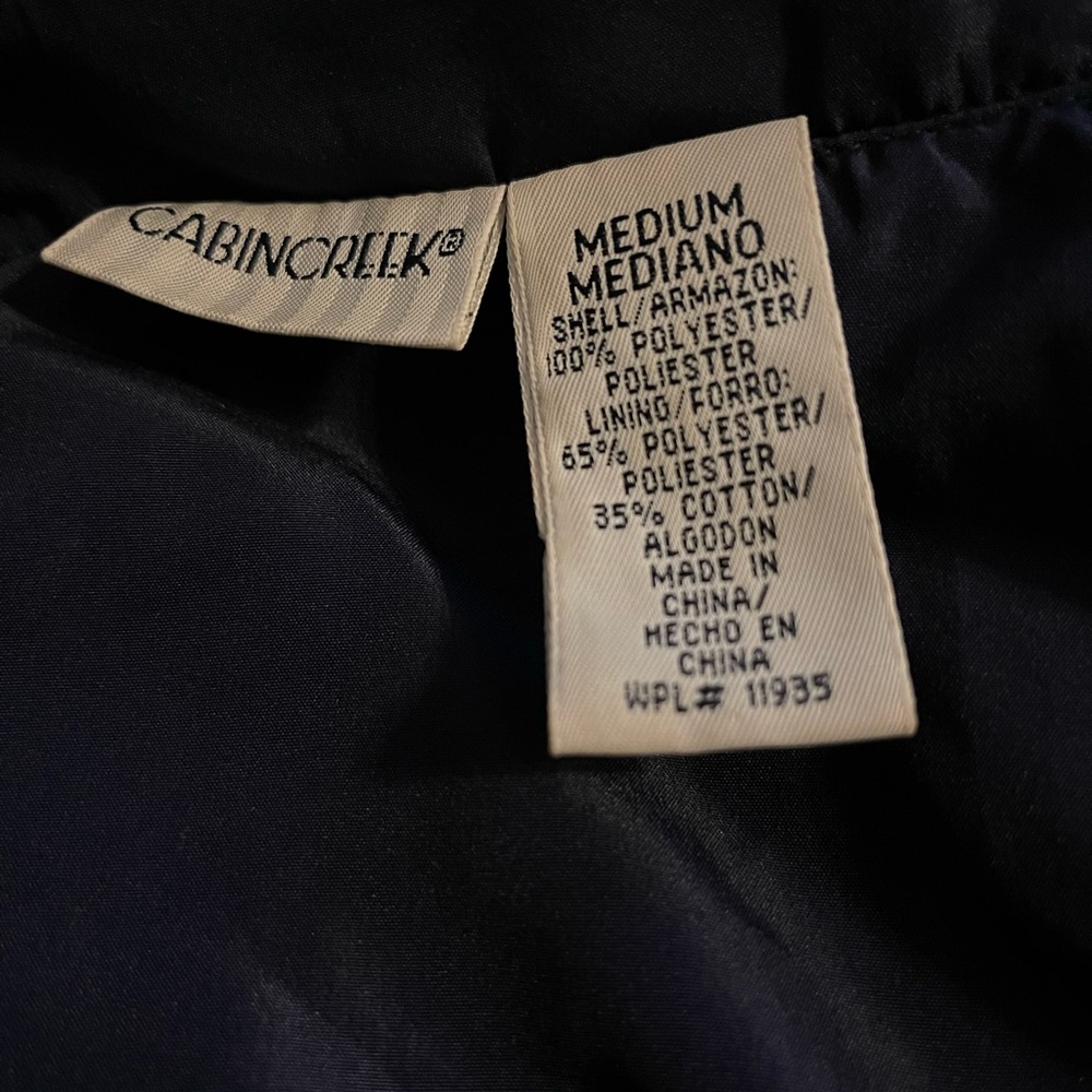 Great for spring, and fall!  Navy/Gold Jacket. Size Medium - Picture 7 of 8